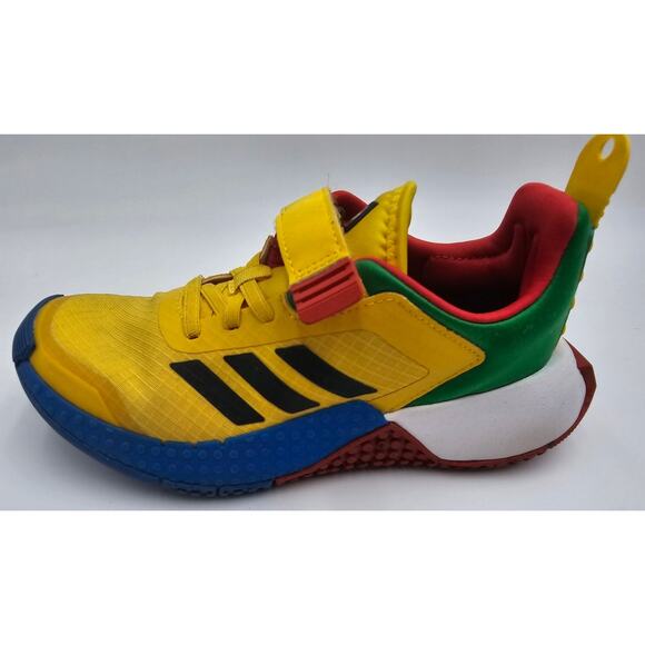 adidas LEGO x Sport DNA Boys Size 2 Multicolored Tennis Shoes - Picture 3 of 7